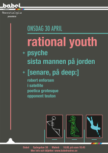 Poster, Babel, Rational Youth