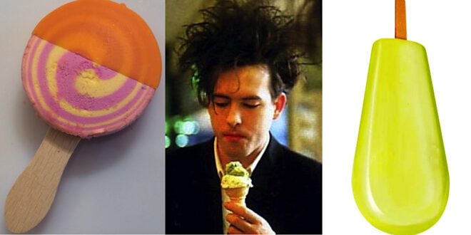 Robert Smiths from The Cure eats Ice-cream